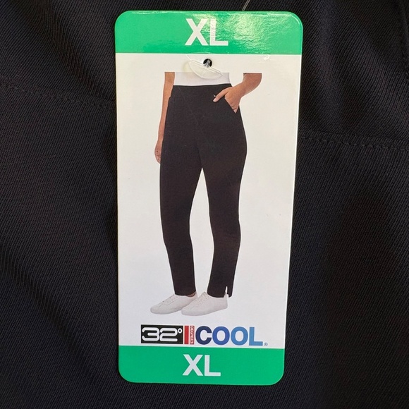 32 Degrees Cool Ladies' Lightweight Pull-On Pants, Black, XL, NWT - Picture 5 of 16